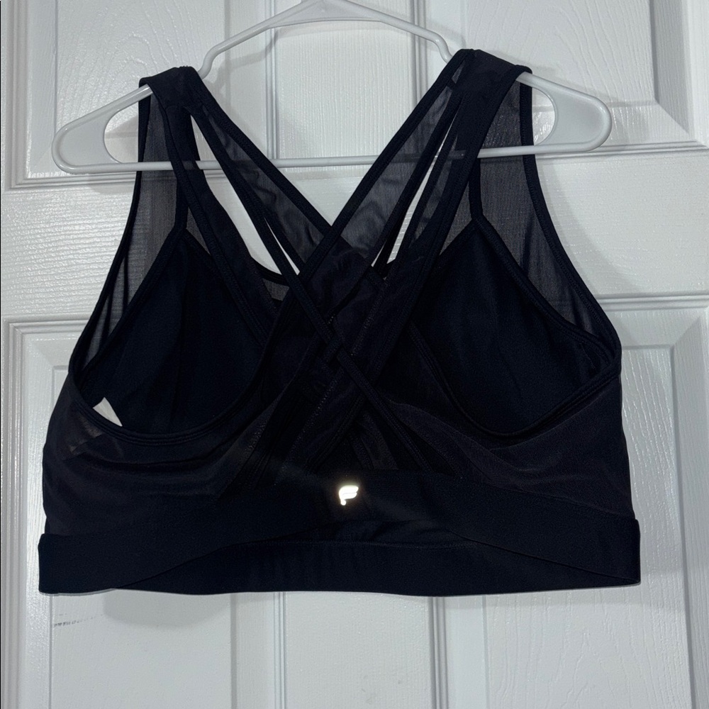 Fabletics Black Strappy Sports Bra - Picture 3 of 5